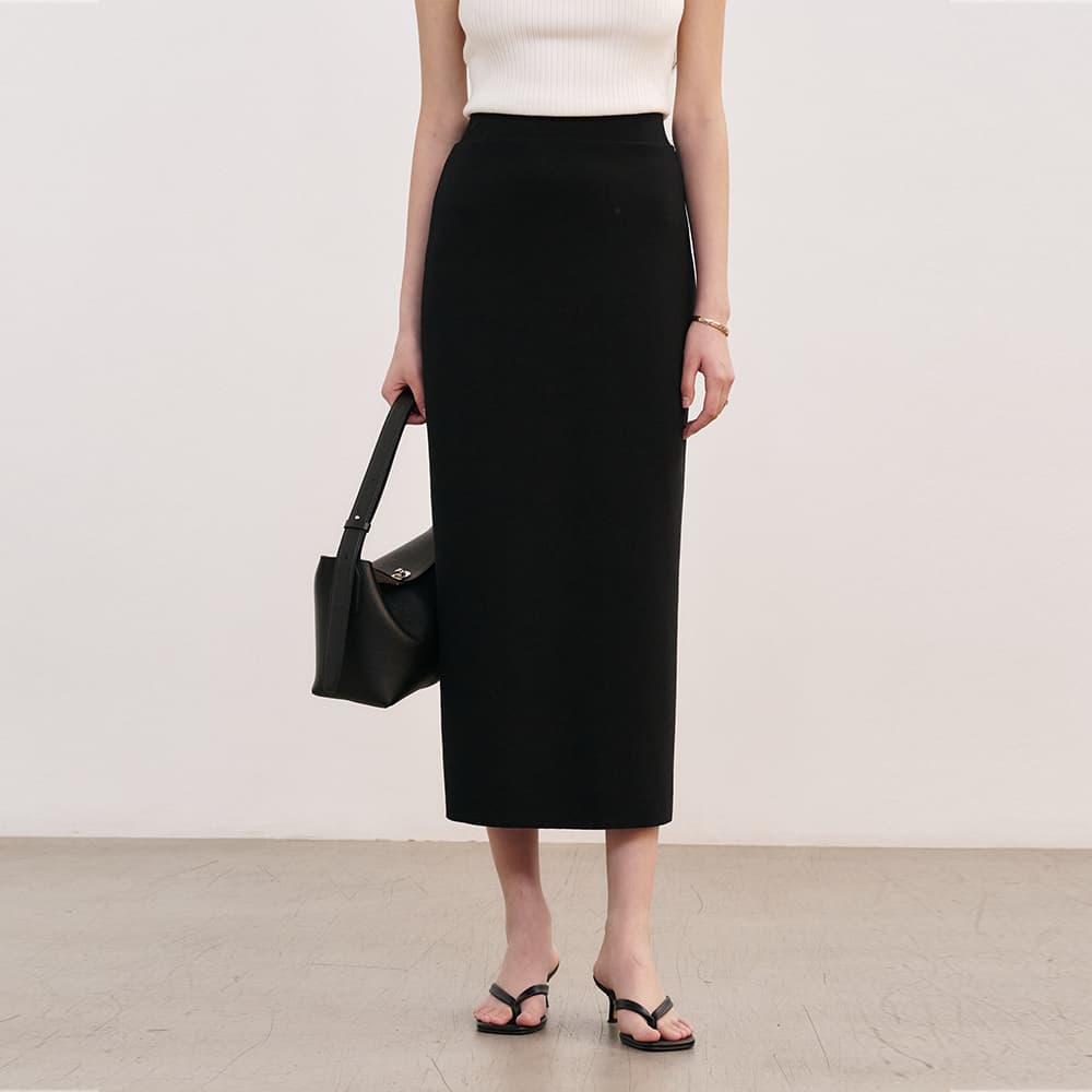 사계절 출근룩 데일리 H라인 밴딩 스커트 S.M 롱버젼,숏버젼(2 size) 봄가을,겨울,여름버전