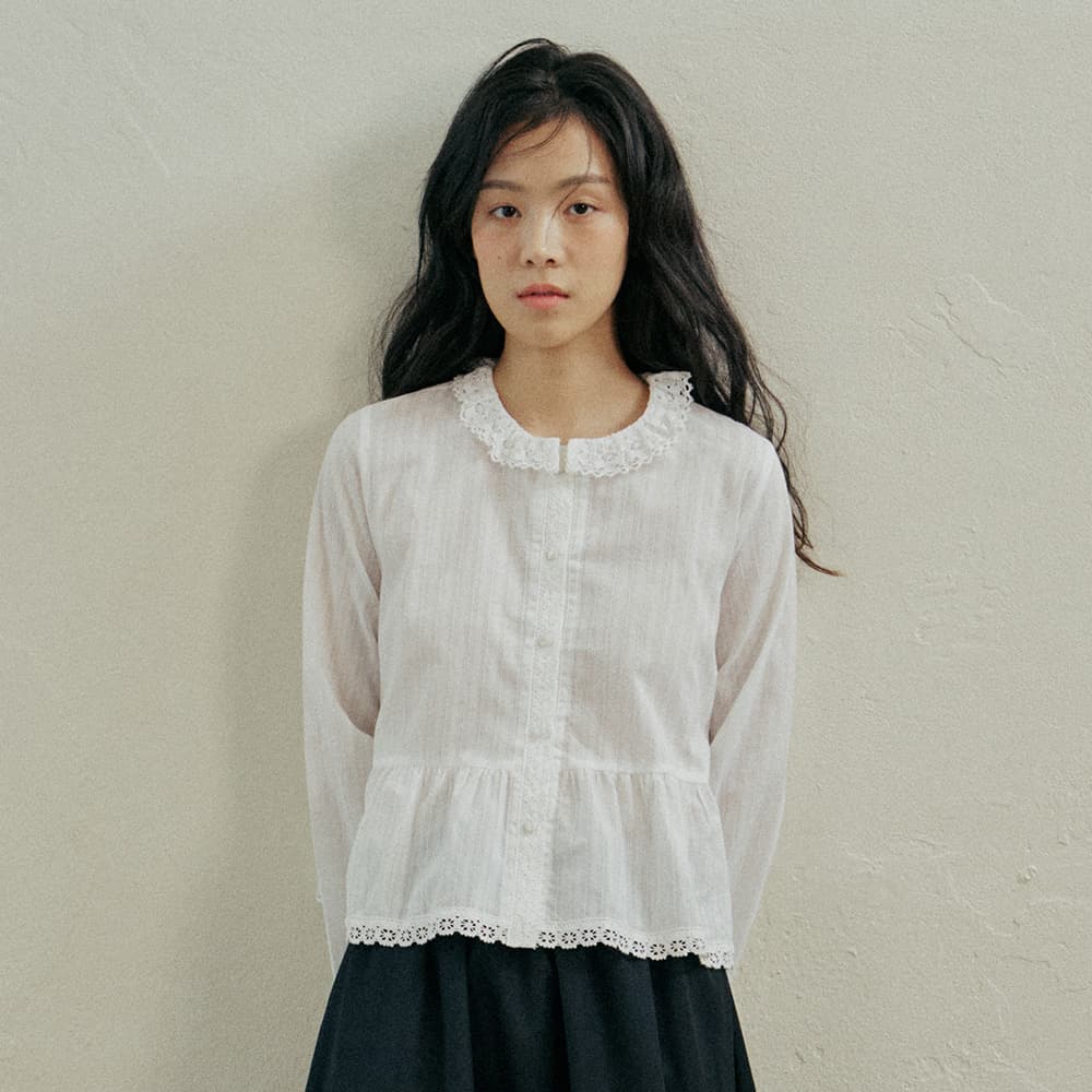 Sonnet Lace Blouse_White