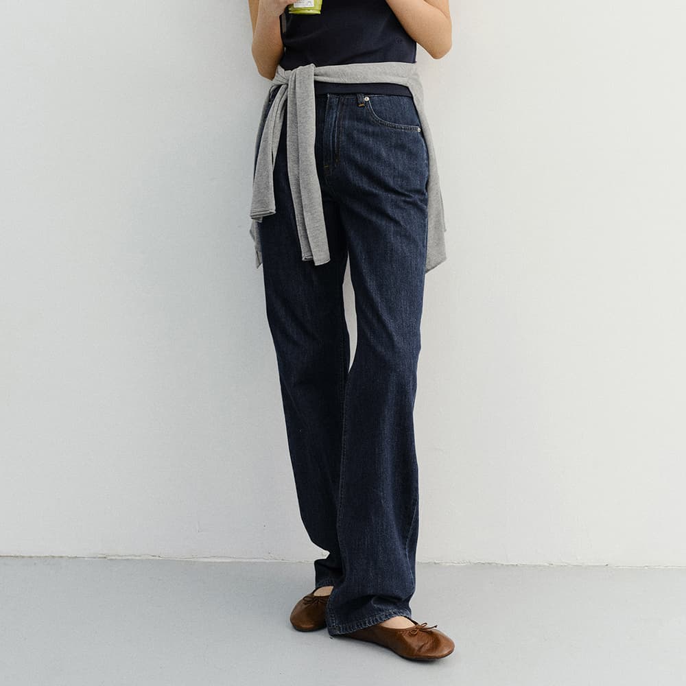 RELAXED SUMMER DENIM PANTS INDIGO BLUE_UDPA6B223N3