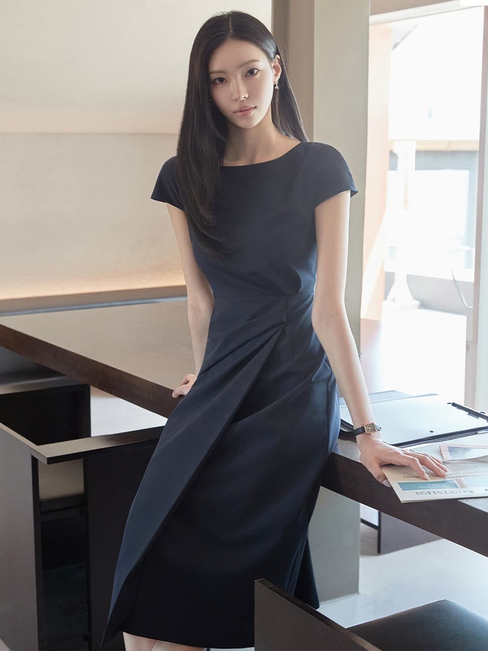Lena wrap Dress (3colors)