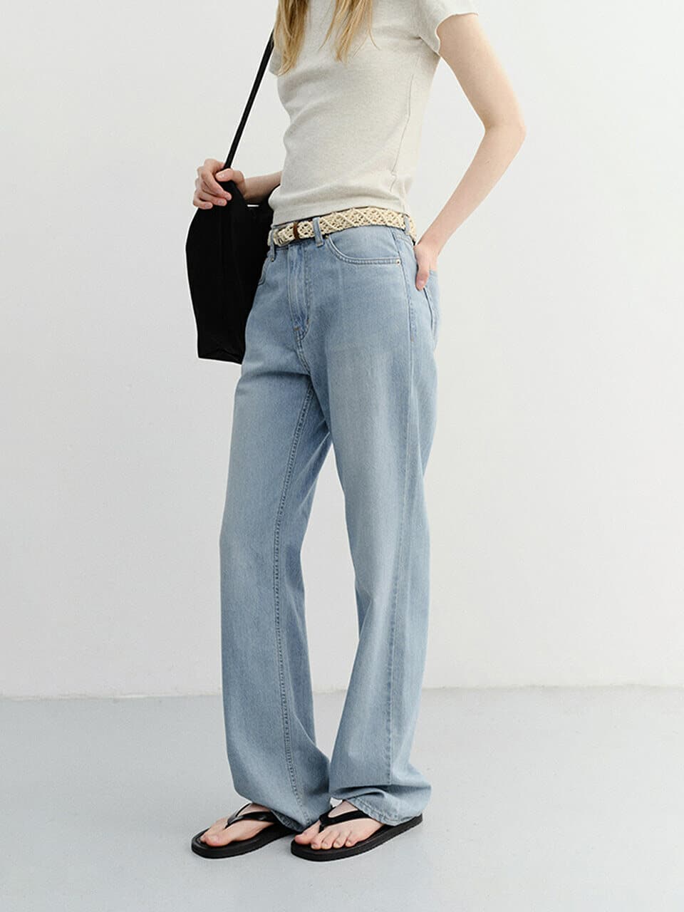 RELAXED SUMMER DENIM PANTS LIGHT BLUE_UDPA6B223B1